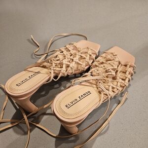 Women's Tan Woven Sandals